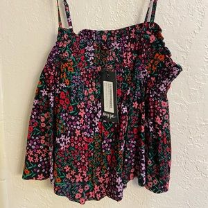 Nasty Gal Ditsy Floral Cami Crop Top
